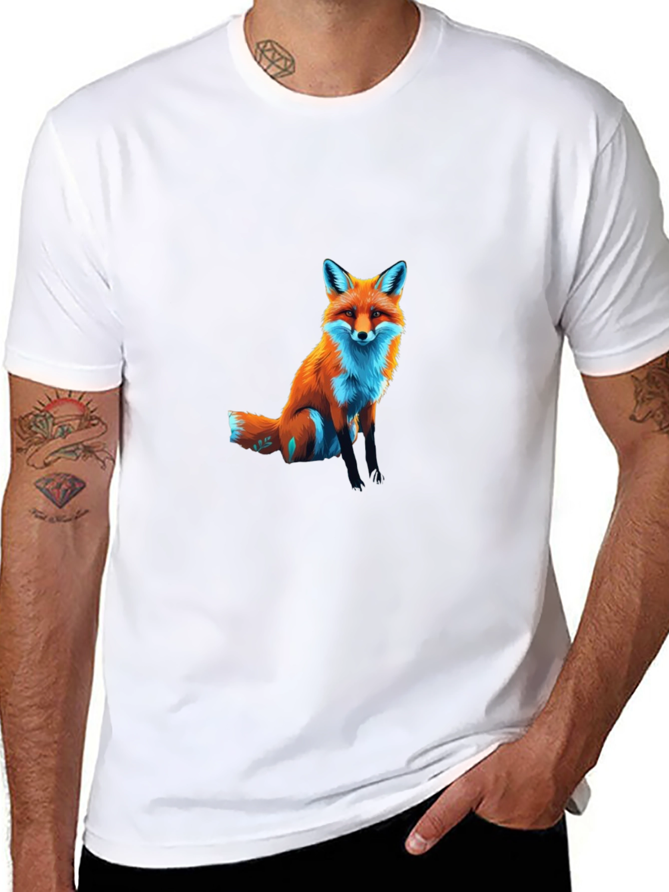 Fox Graphic T-Shirt - Casual Style