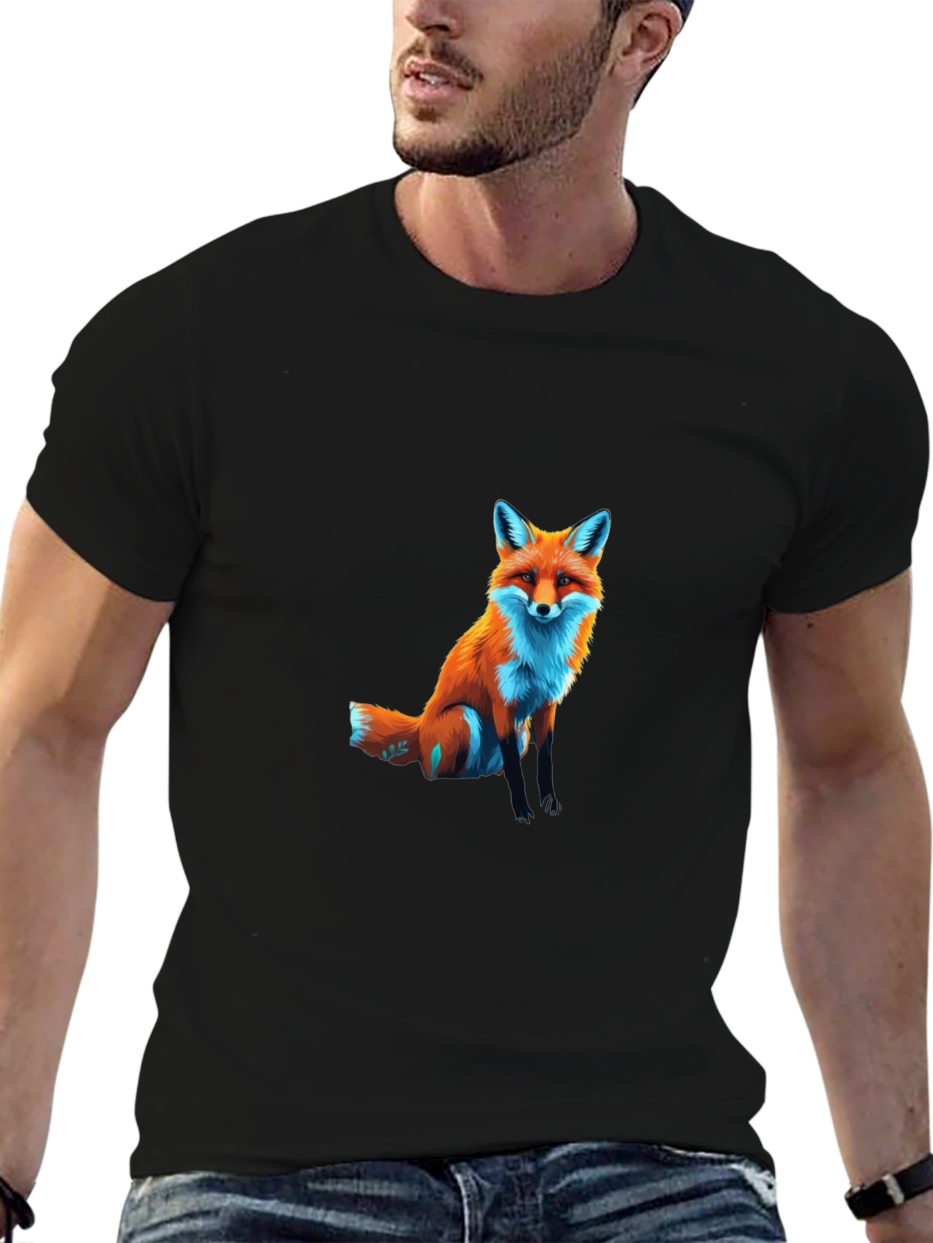Fox Graphic T-Shirt - Casual Style