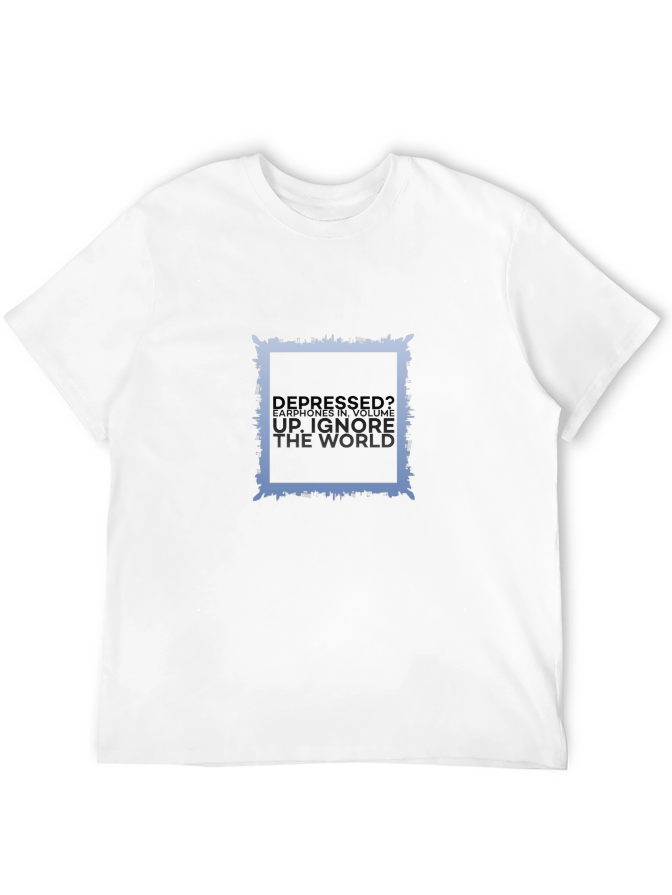 Depressed? Black T-Shirt for Comfort and Style