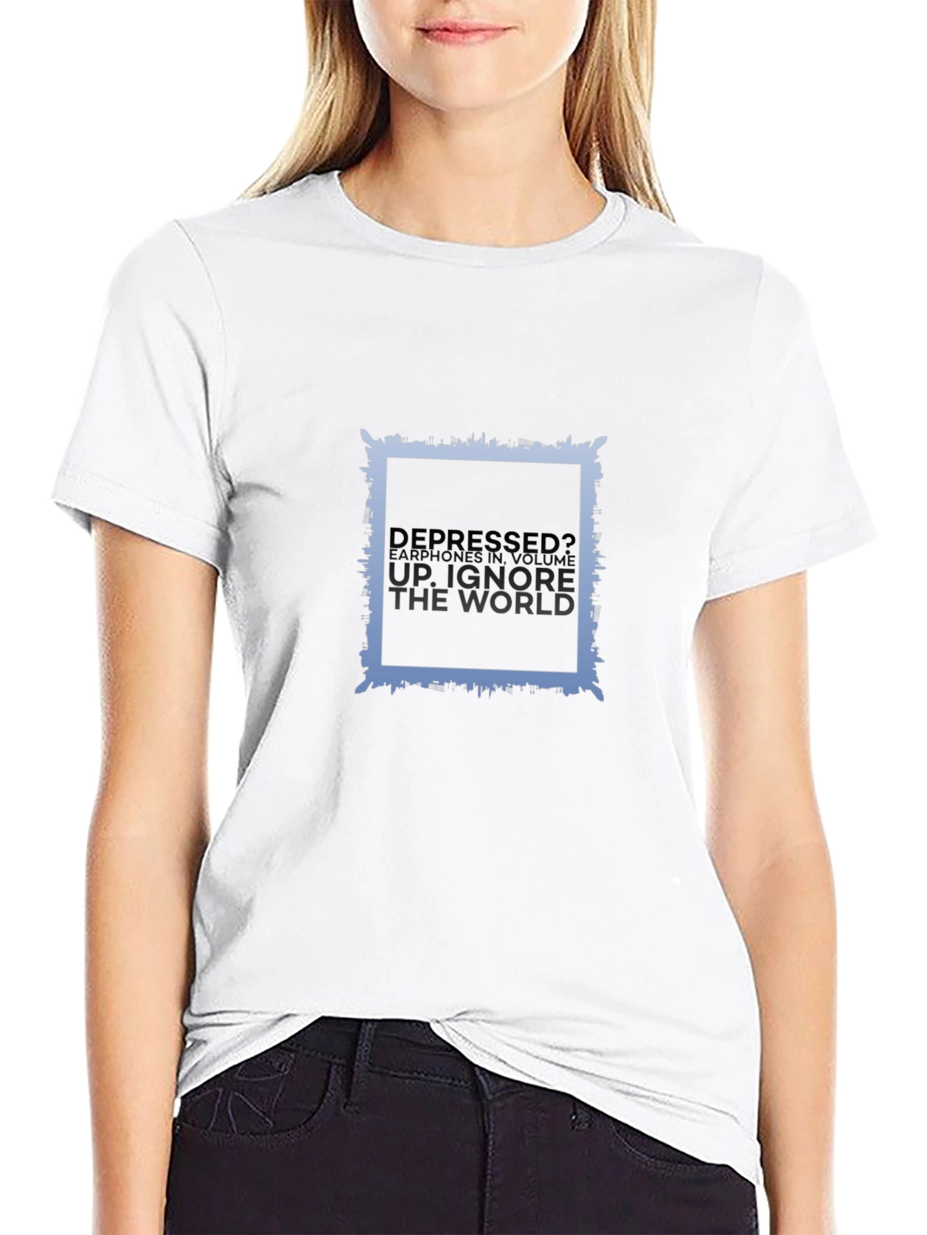 Depressed? Black T-Shirt for Comfort and Style