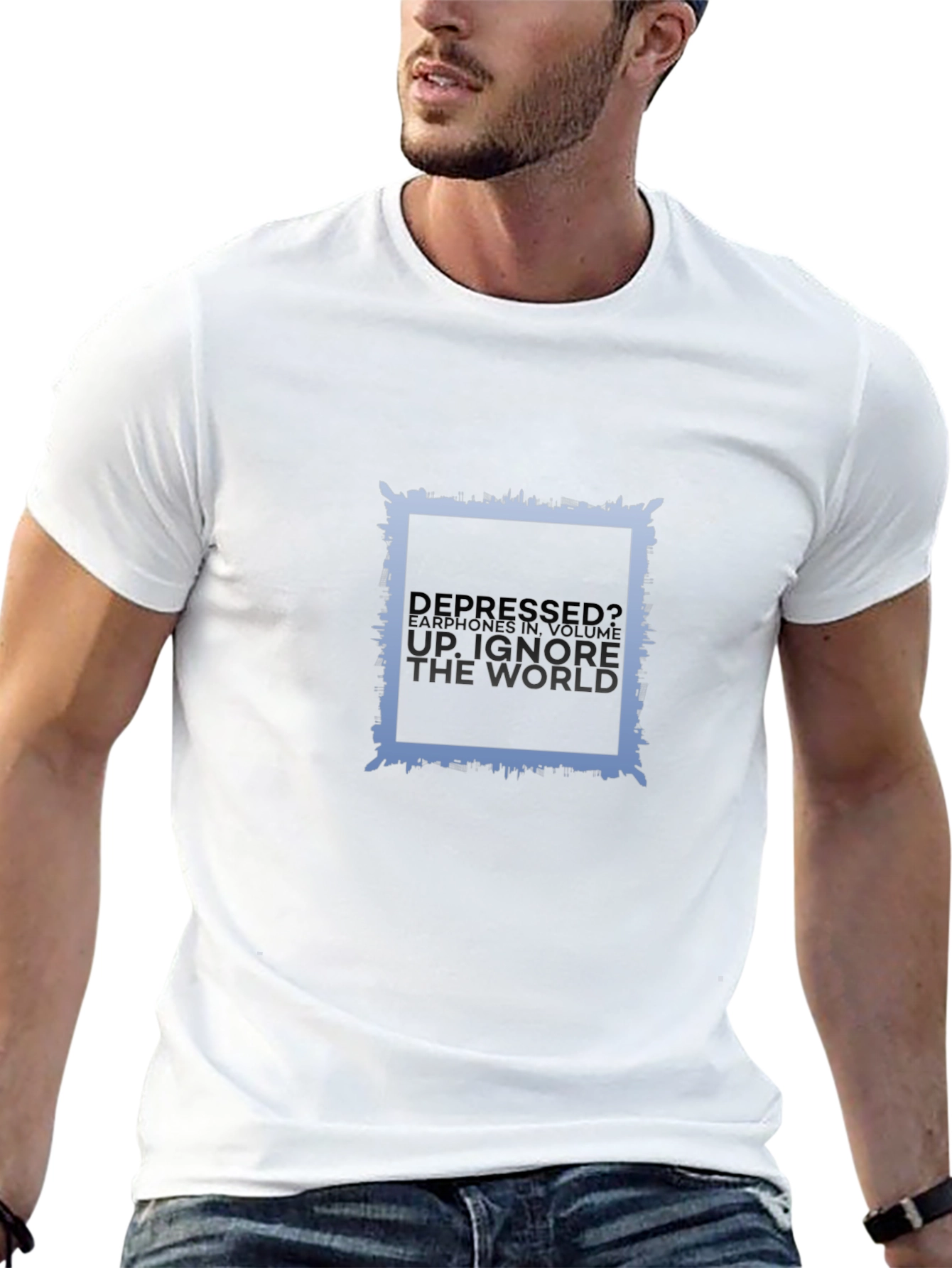Depressed? Black T-Shirt for Comfort and Style