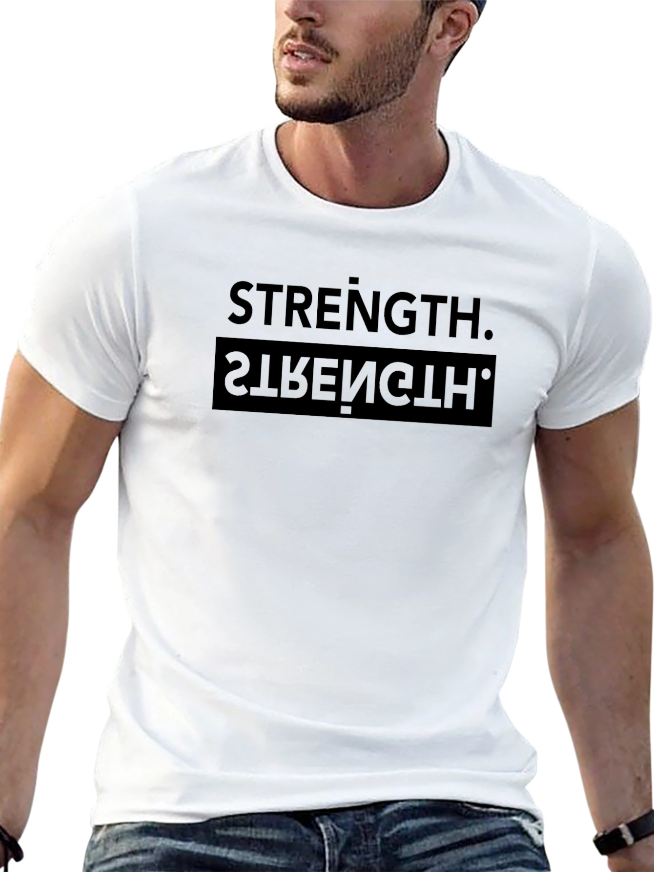 Strength Graphic Print T-Shirt