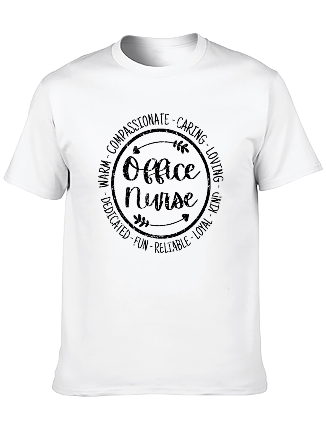 Office Nurse T-Shirt - Compassionate Caring Design