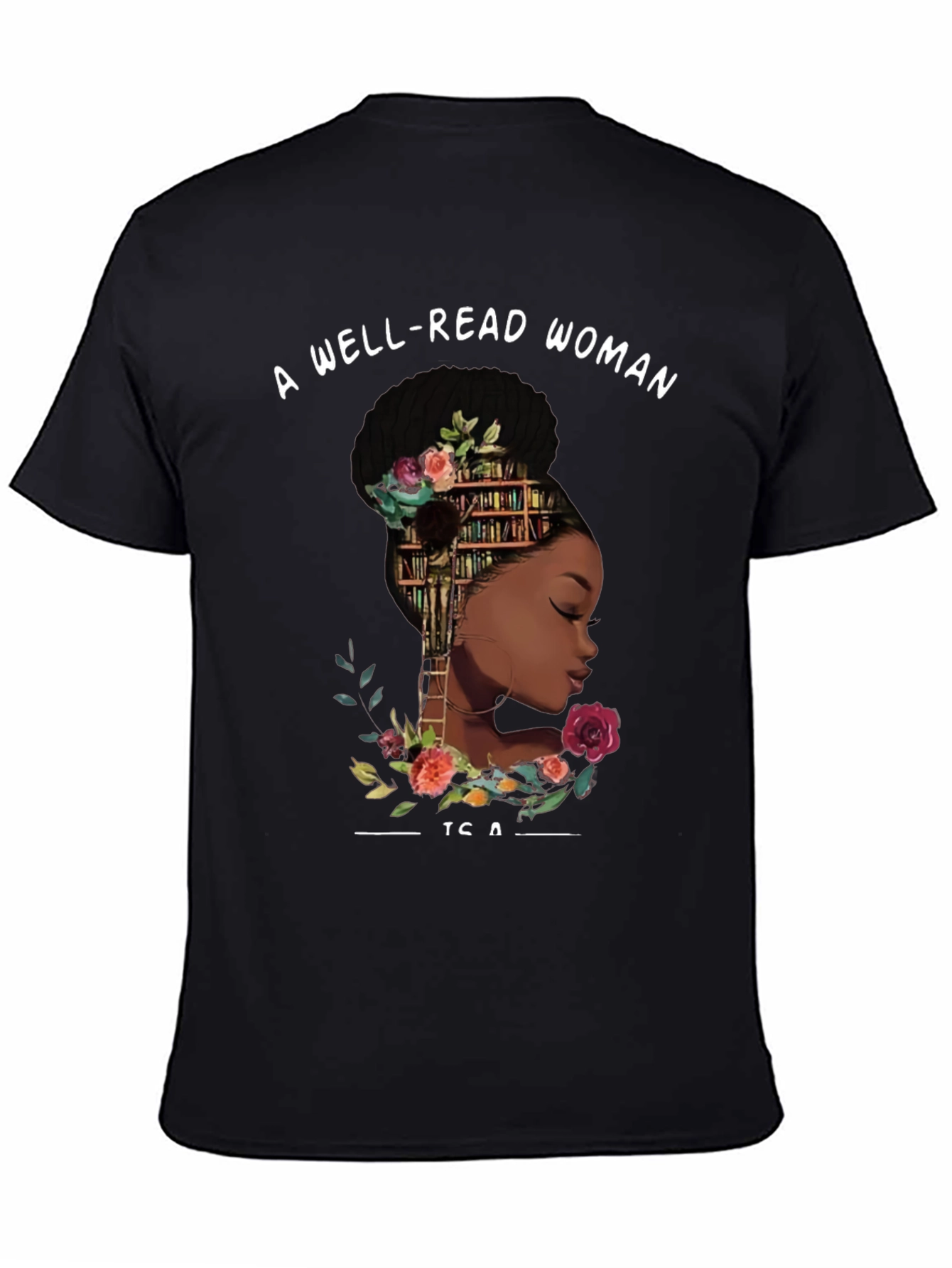 Well-Read Woman Graphic Tee - Black