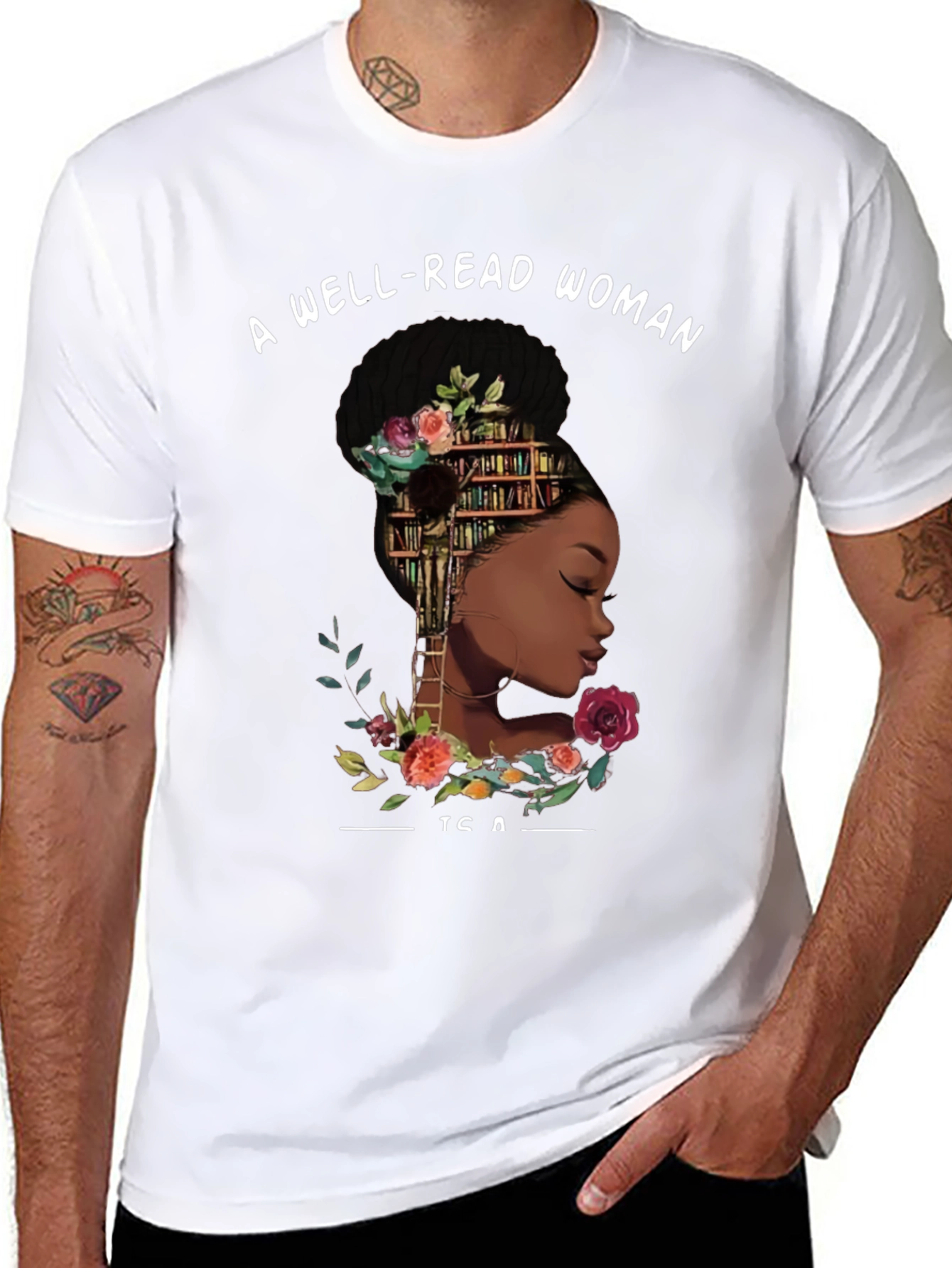 Well-Read Woman Graphic Tee - Black