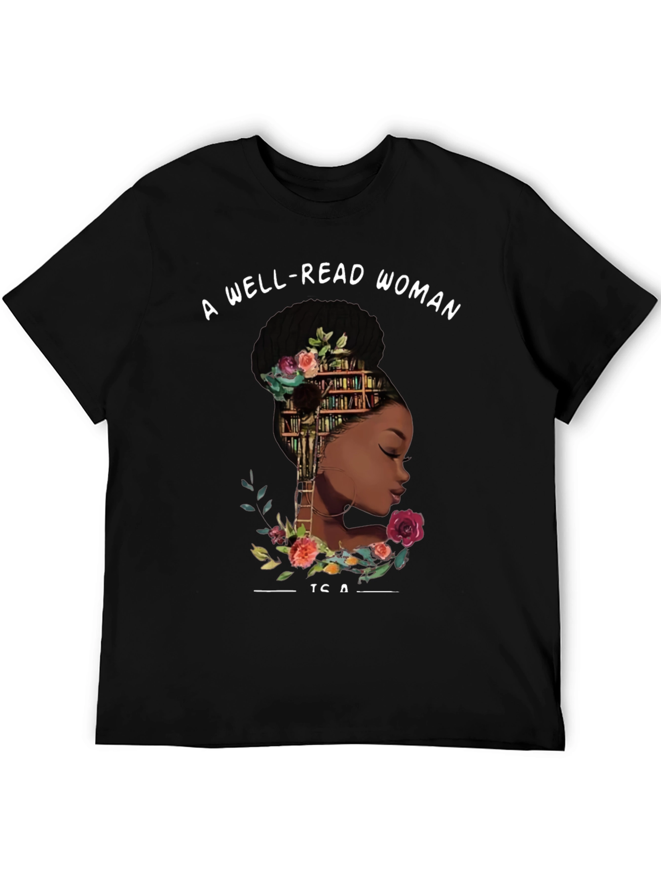Well-Read Woman Graphic Tee - Black