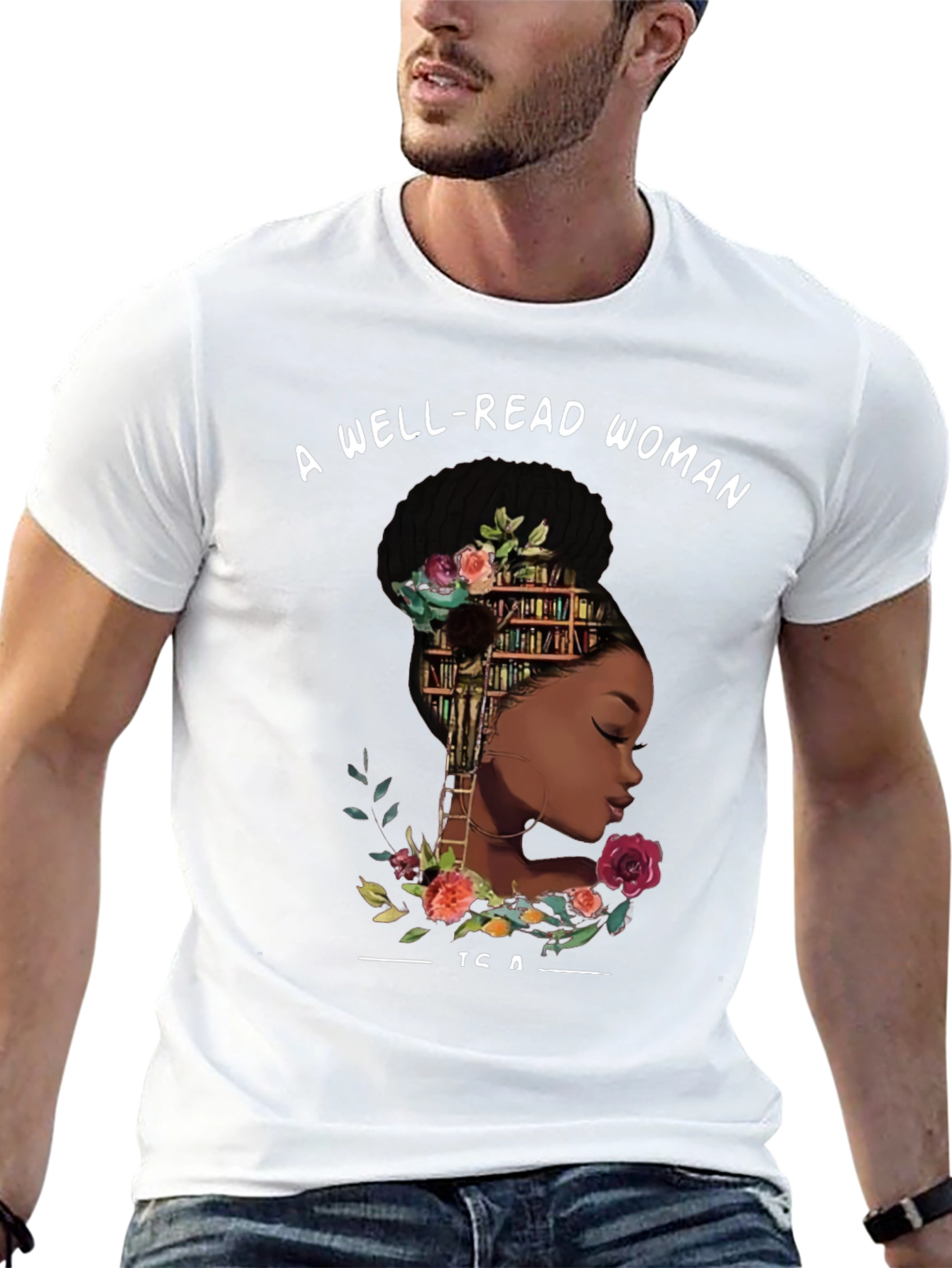Well-Read Woman Graphic Tee - Black