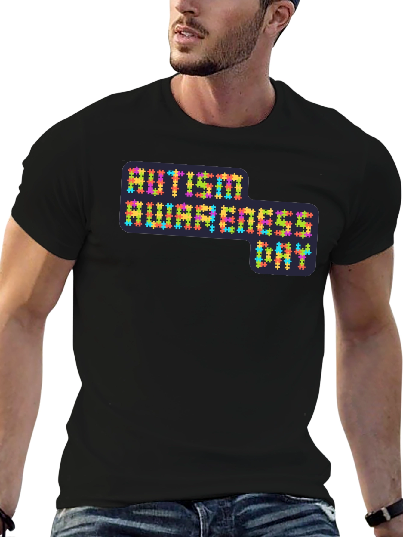 Autism Awareness Day Jigsaw Puzzle T-Shirt