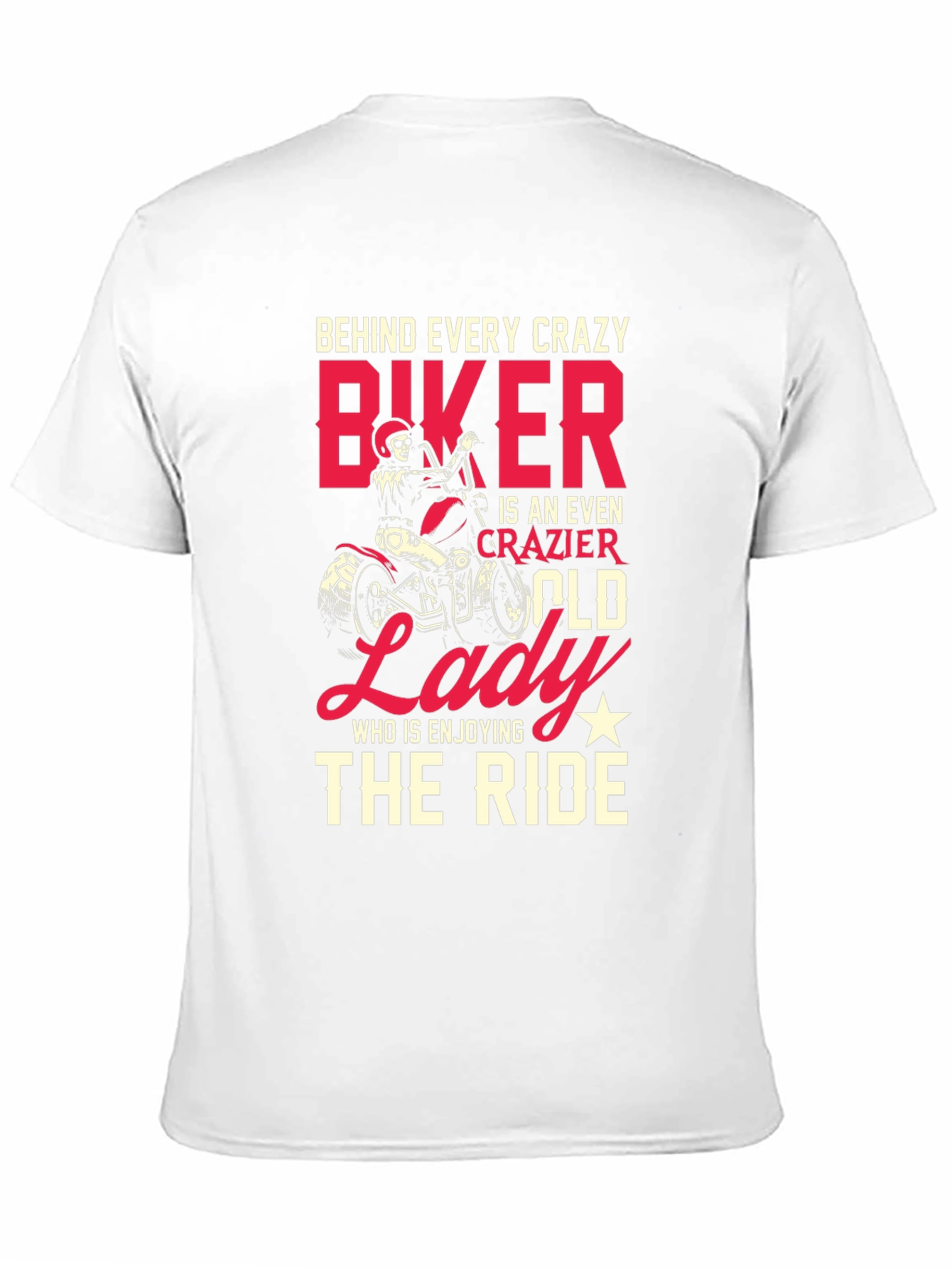 Crazy Biker Old Lady T-Shirt - Ride in Style!