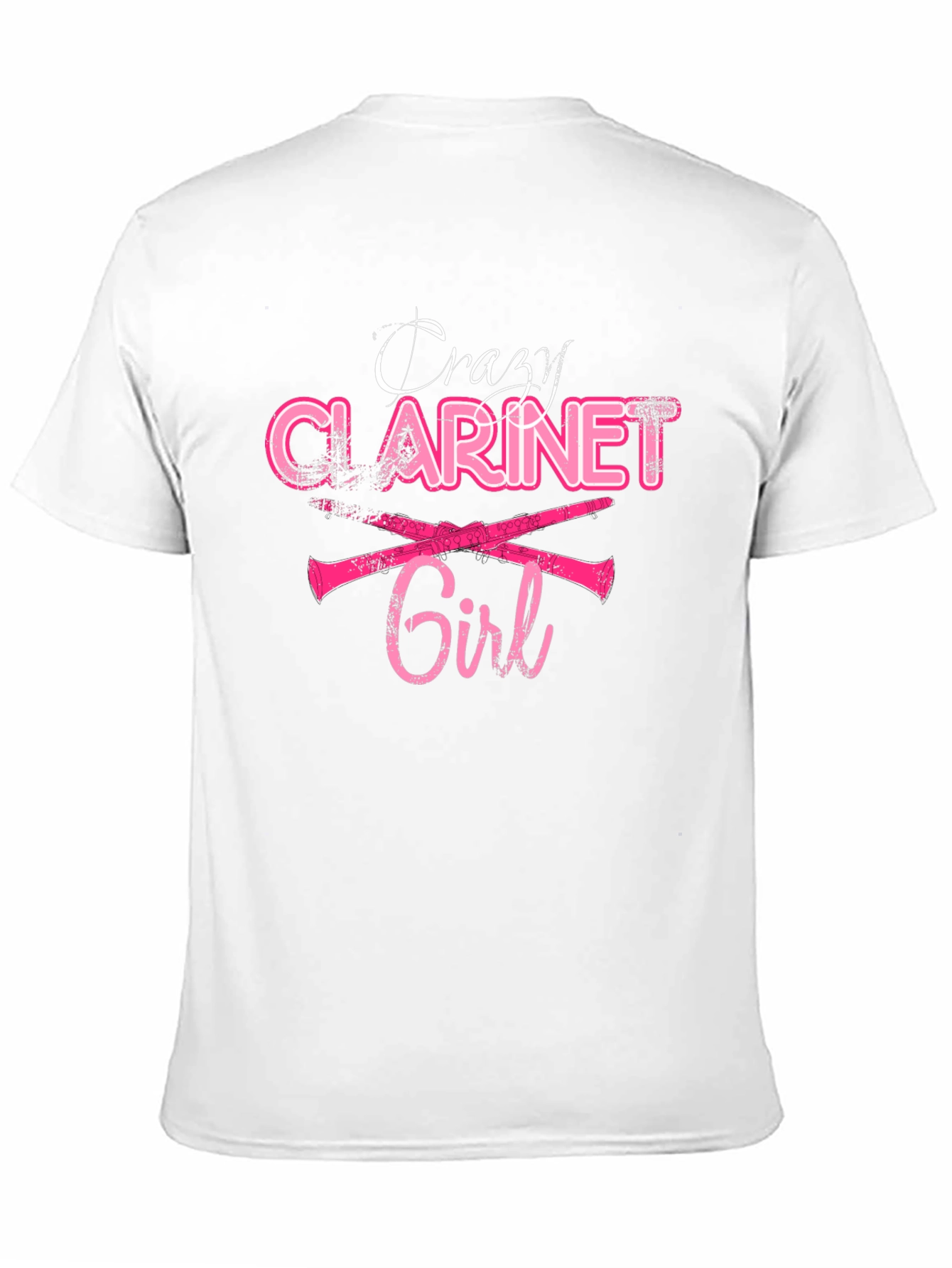Crazy Clarinet Girl T-Shirt - Music Lover Tee