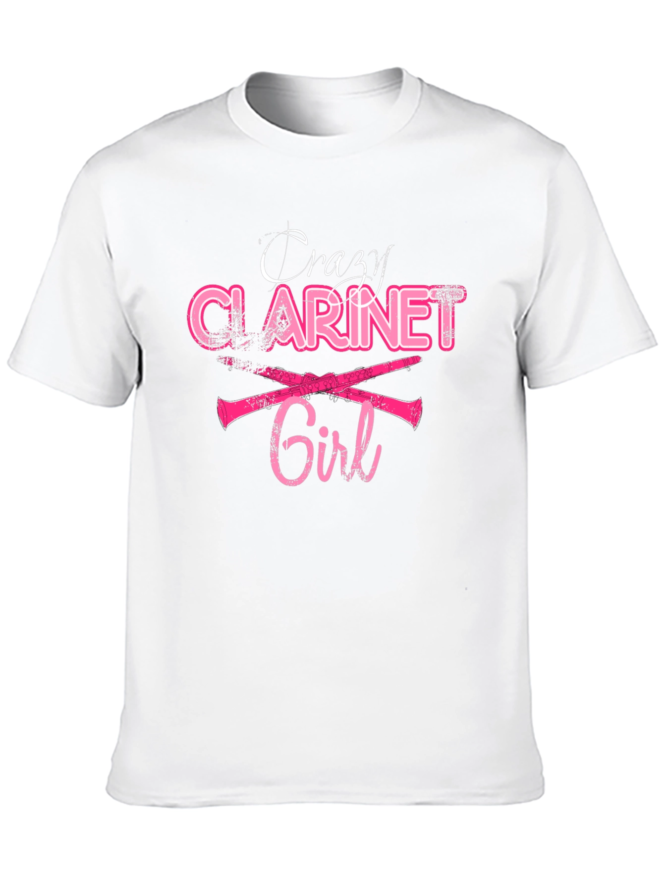 Crazy Clarinet Girl T-Shirt - Music Lover Tee