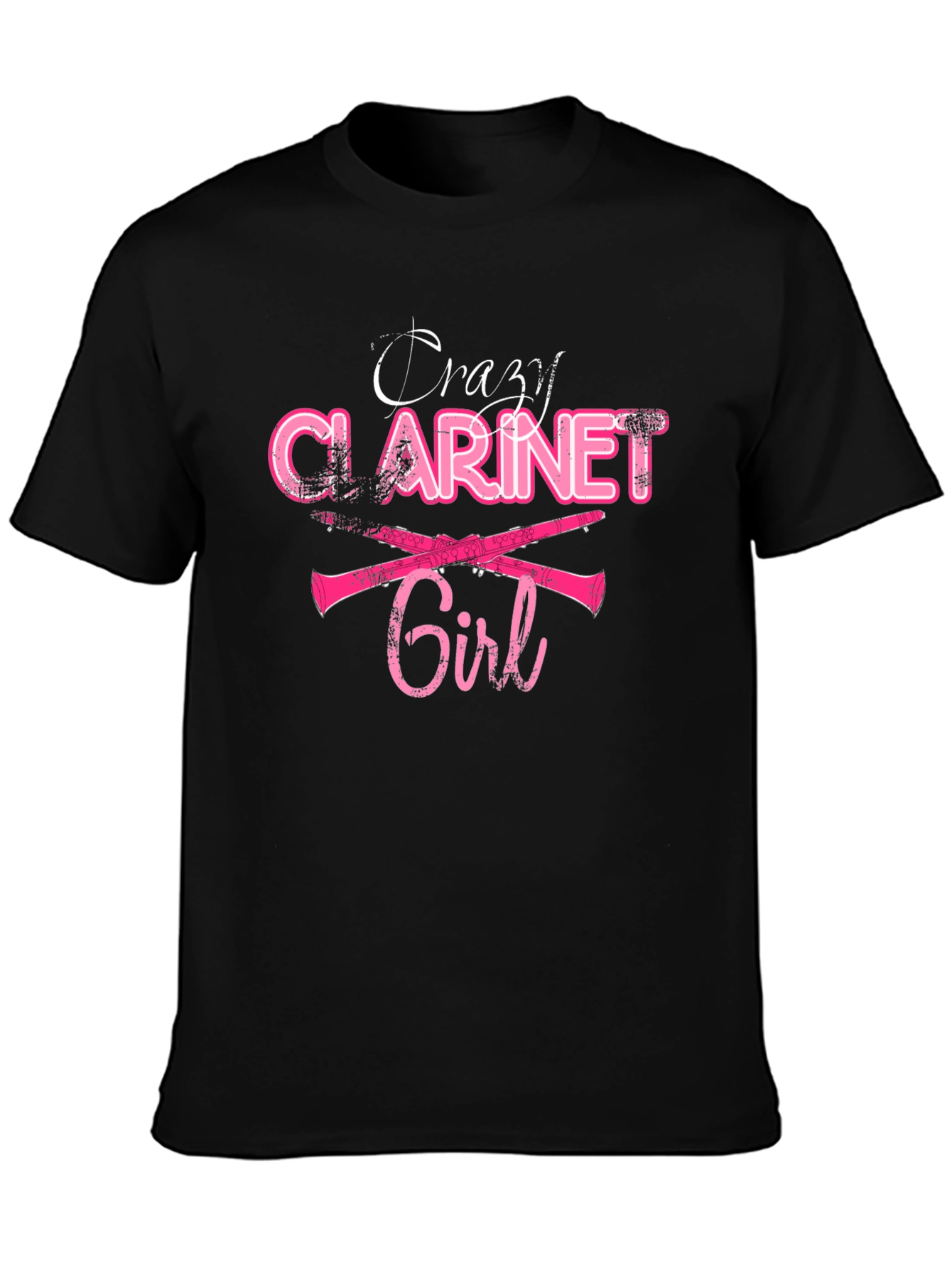 Crazy Clarinet Girl T-Shirt - Music Lover Tee