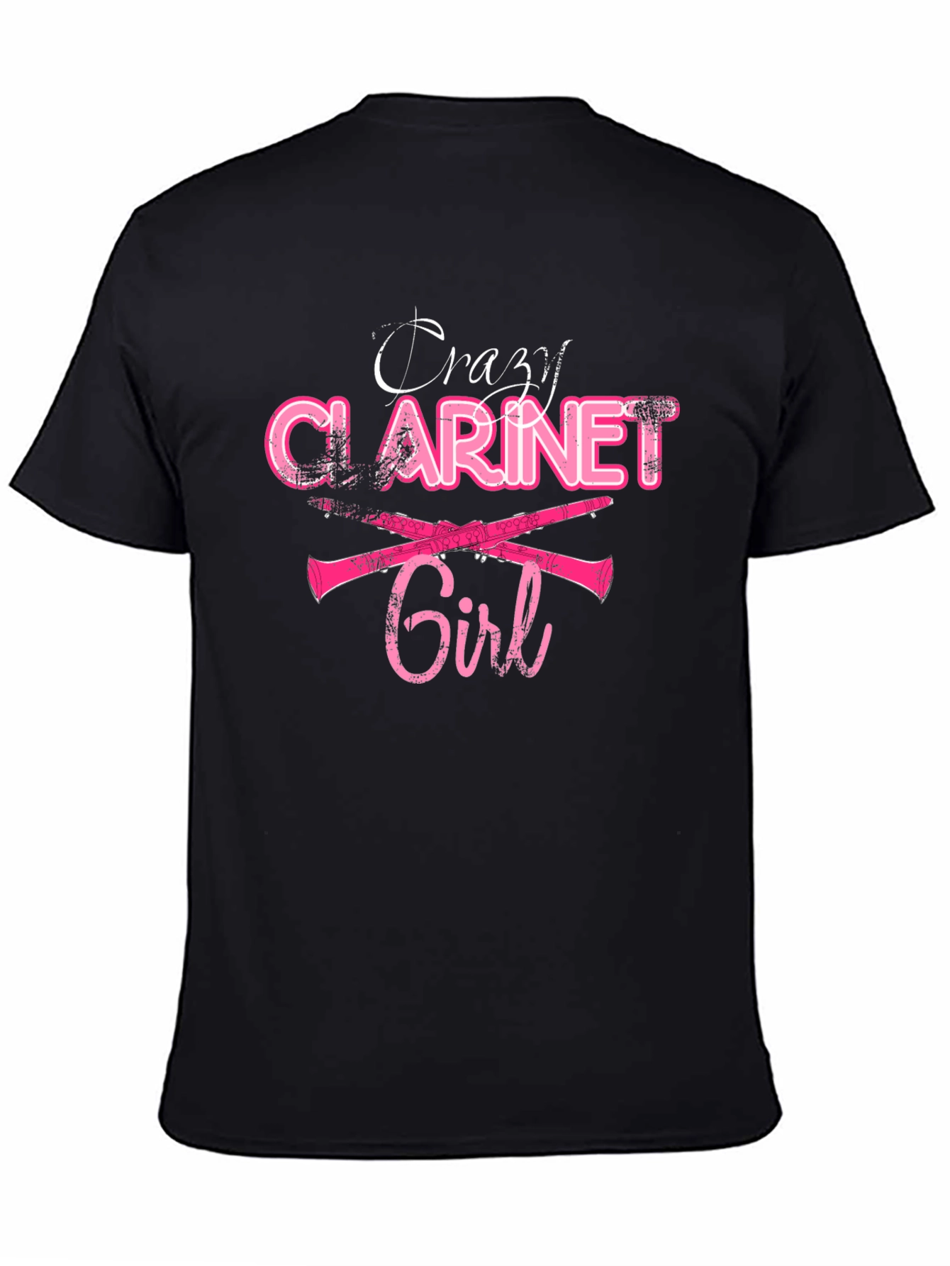 Crazy Clarinet Girl T-Shirt - Music Lover Tee