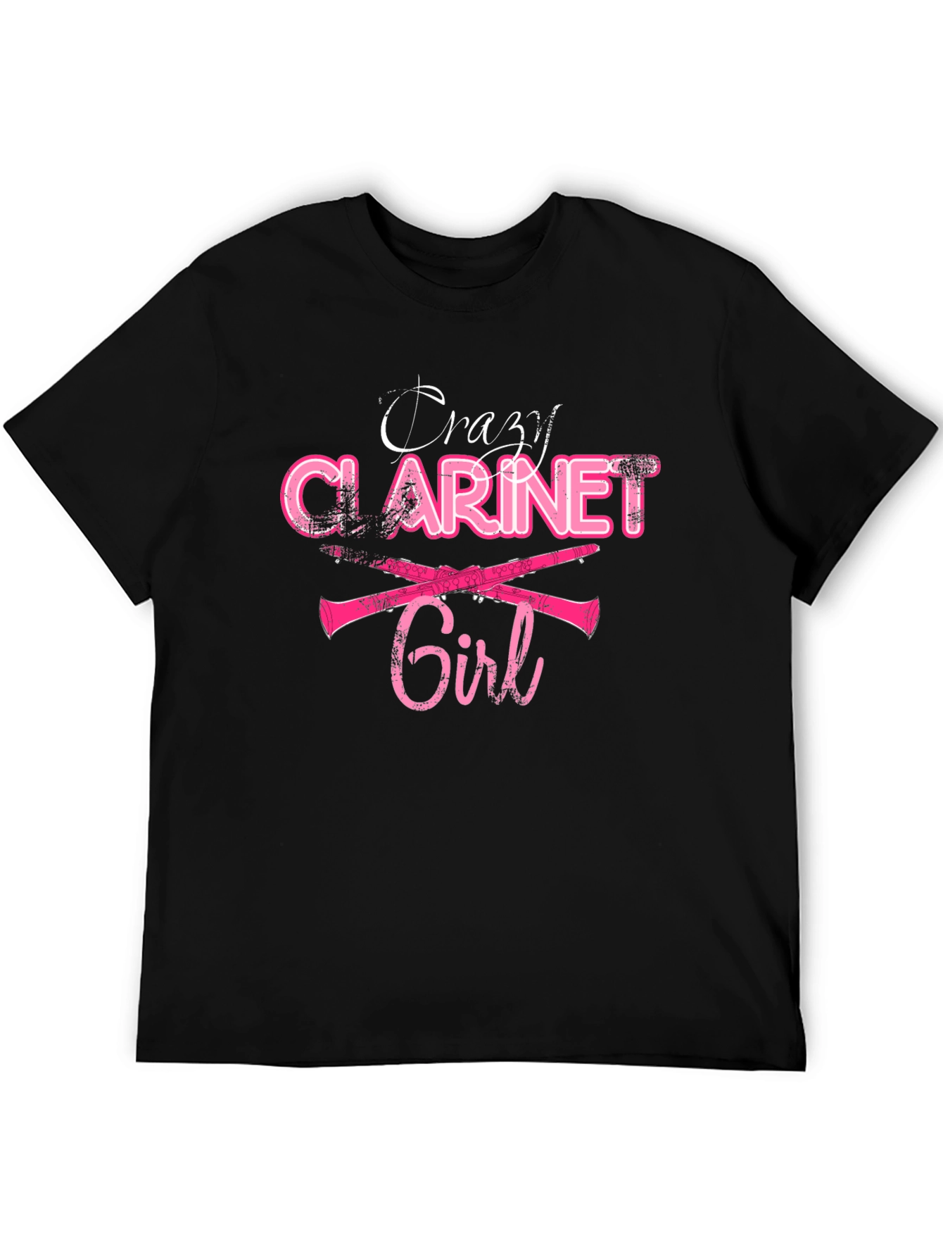 Crazy Clarinet Girl T-Shirt - Music Lover Tee