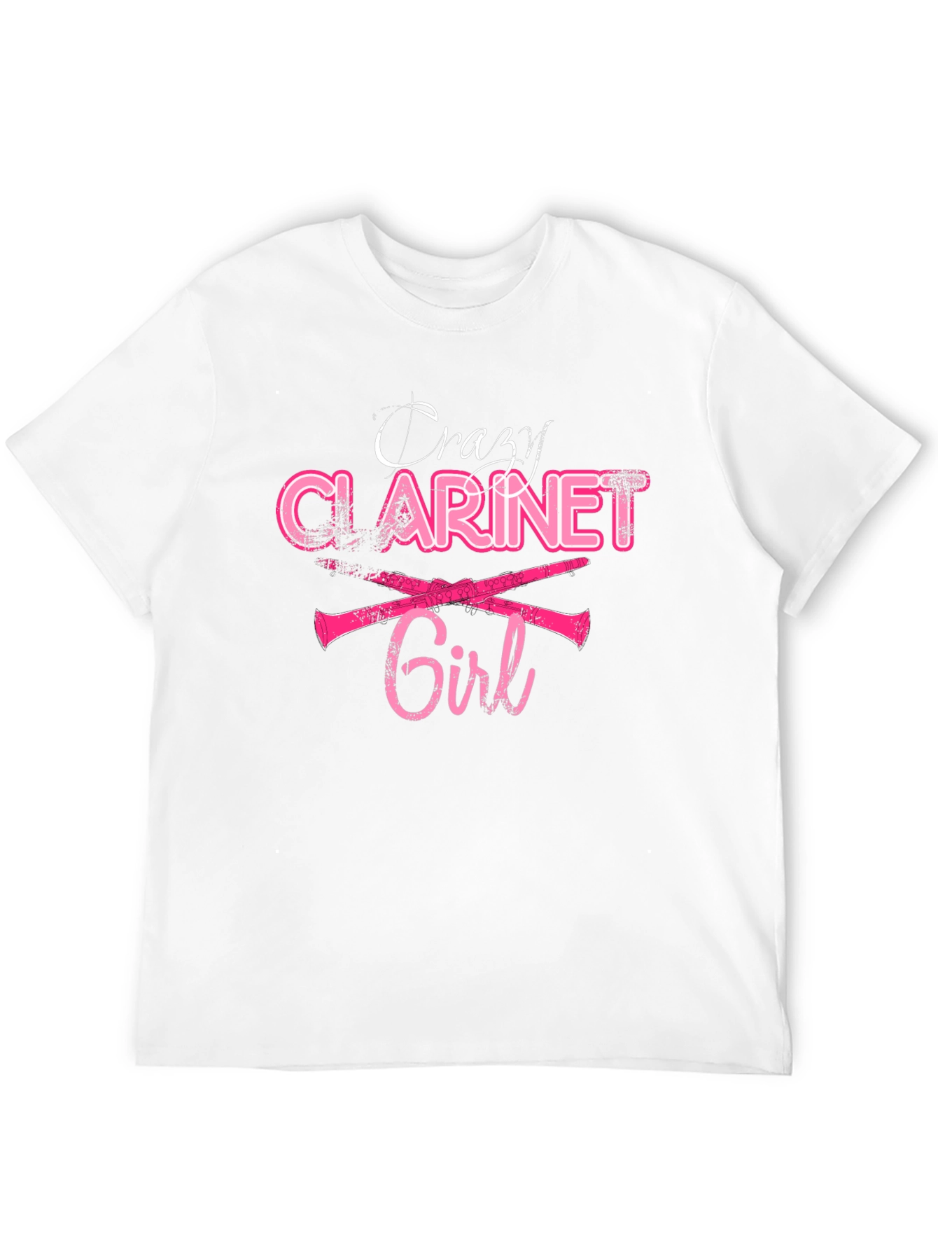 Crazy Clarinet Girl T-Shirt - Music Lover Tee