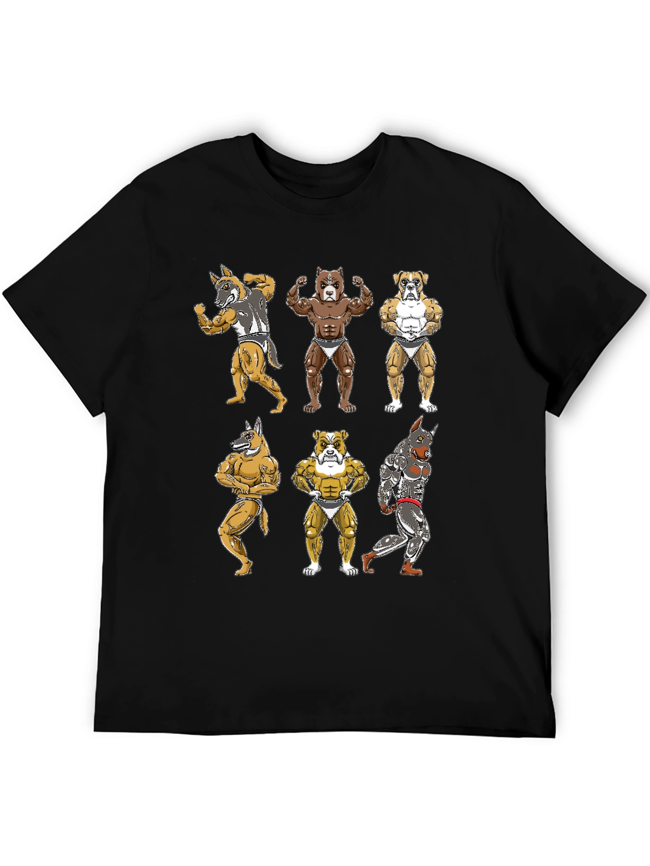 Dog Bodybuilder Graphic T-Shirt
