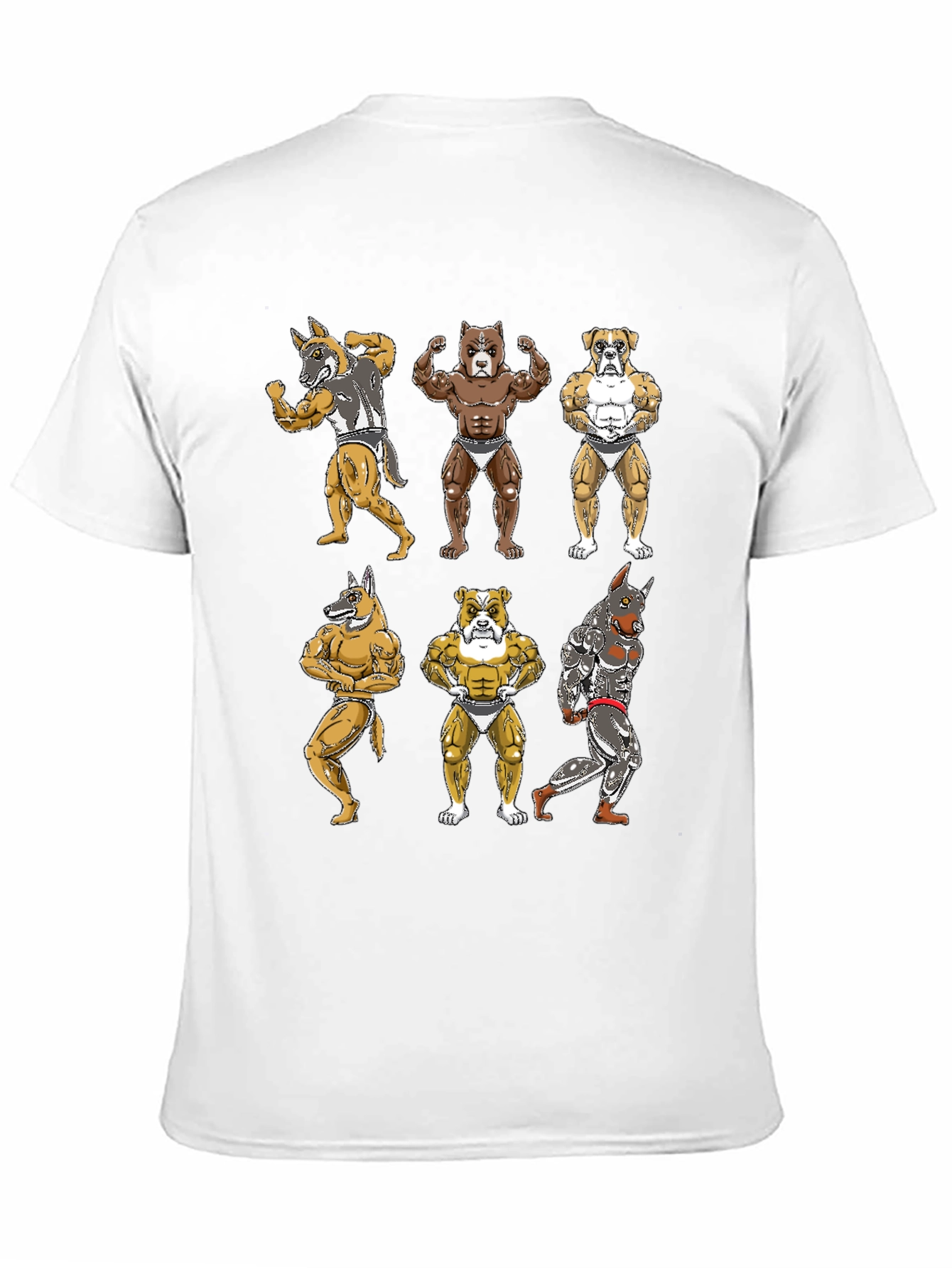 Dog Bodybuilder Graphic T-Shirt