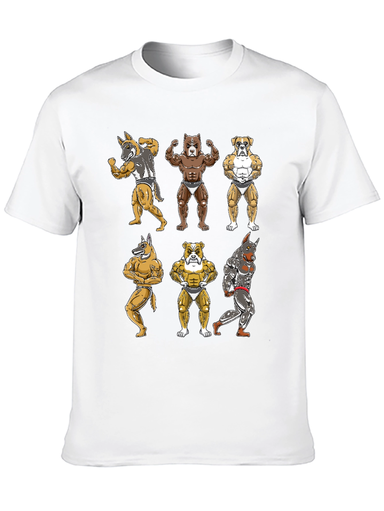Dog Bodybuilder Graphic T-Shirt