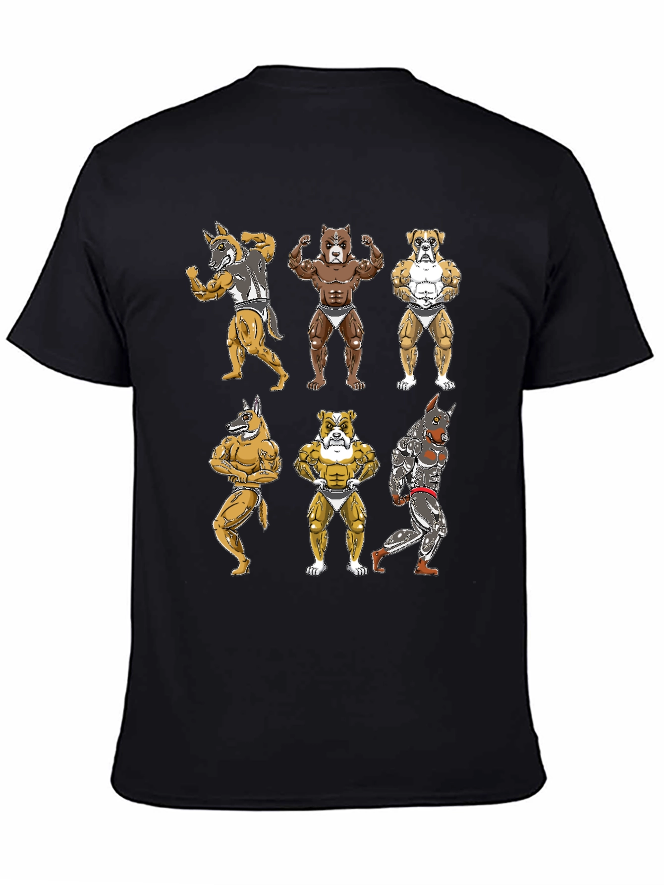 Dog Bodybuilder Graphic T-Shirt