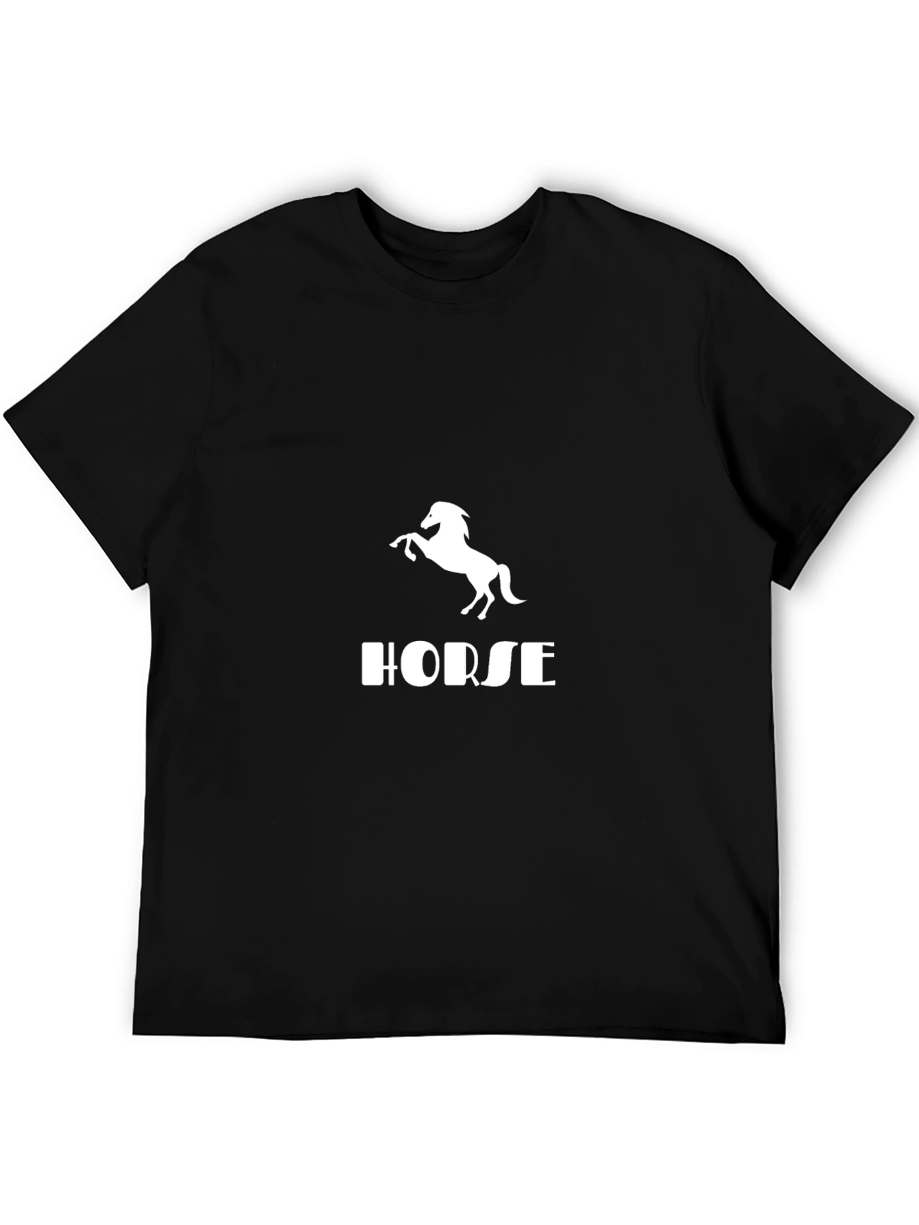 Horse Graphic Tee - Mens Black T-Shirt