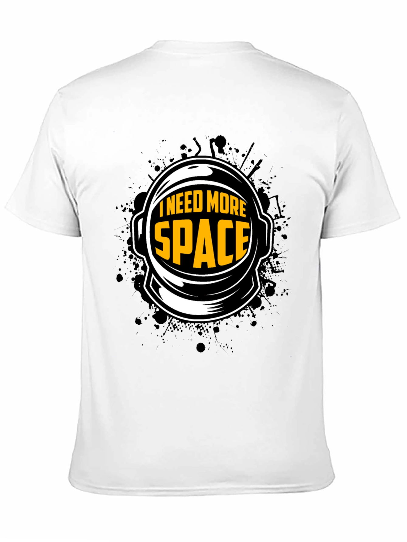 I Need More Space Astronaut Helmet Graphic T-Shirt