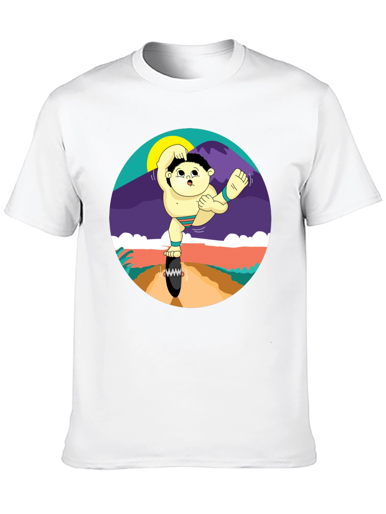 Whimsical Sumo Wrestler Graphic Tee