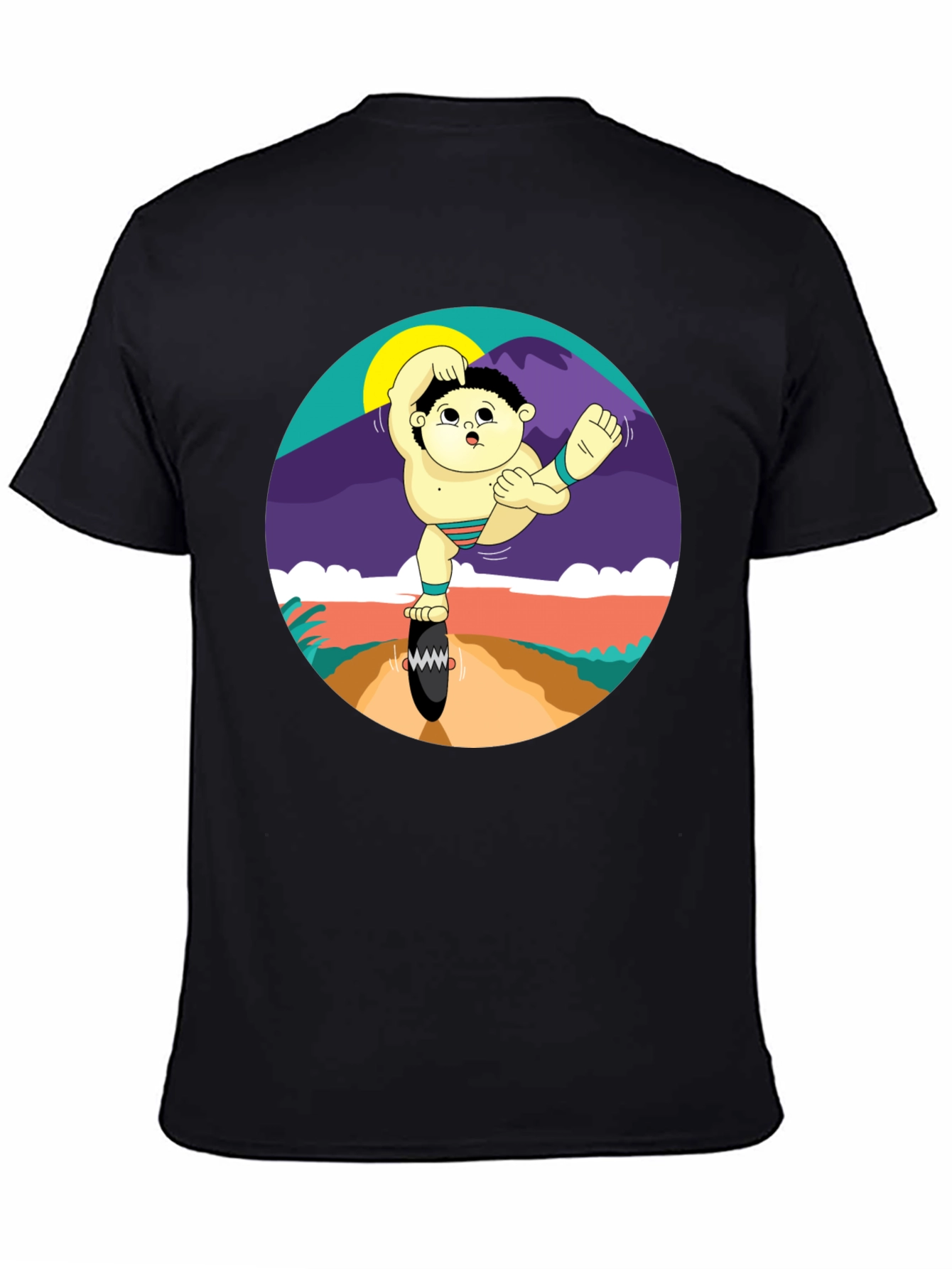 Whimsical Sumo Wrestler Graphic Tee