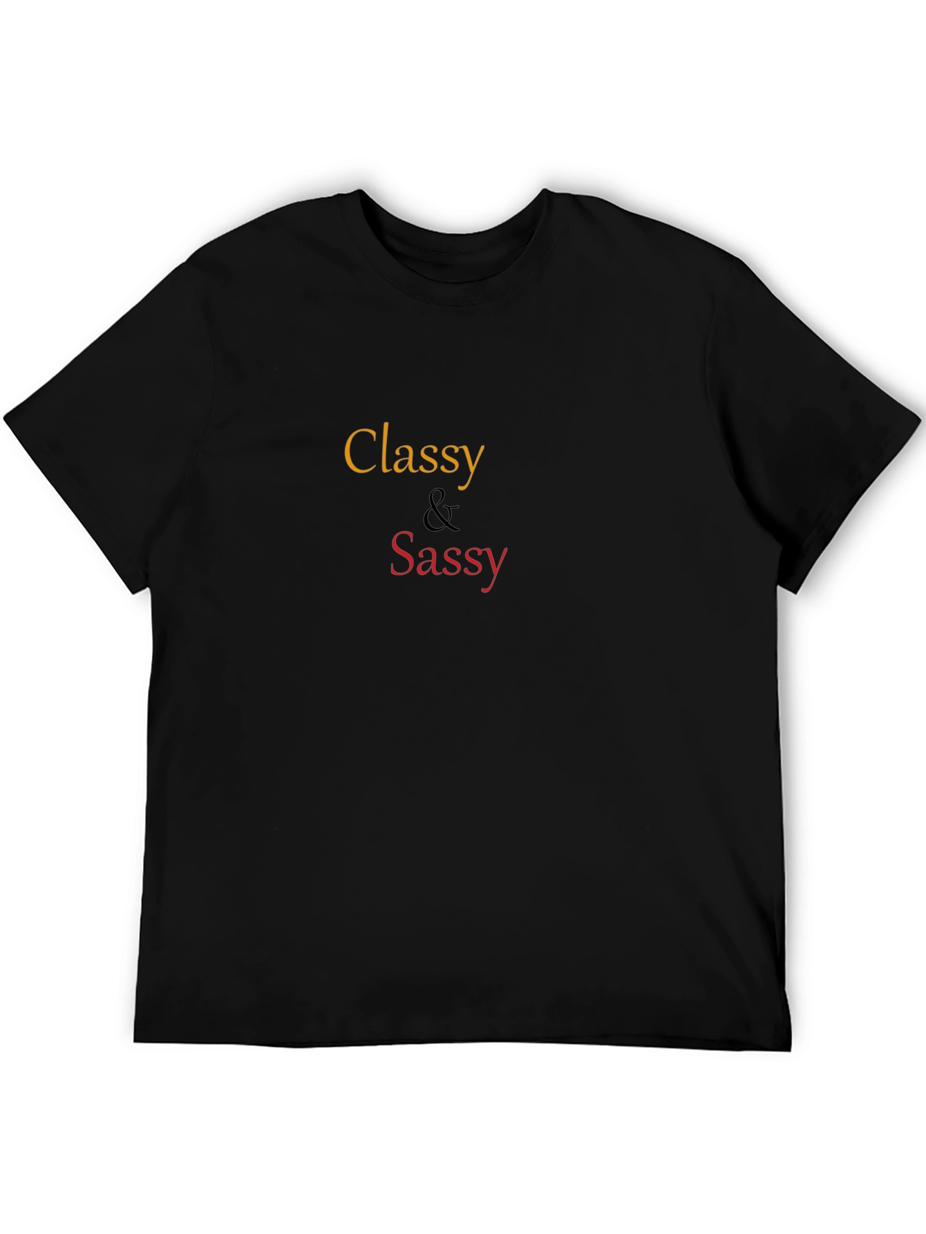 Classy & Sassy Graphic T-Shirt - Black