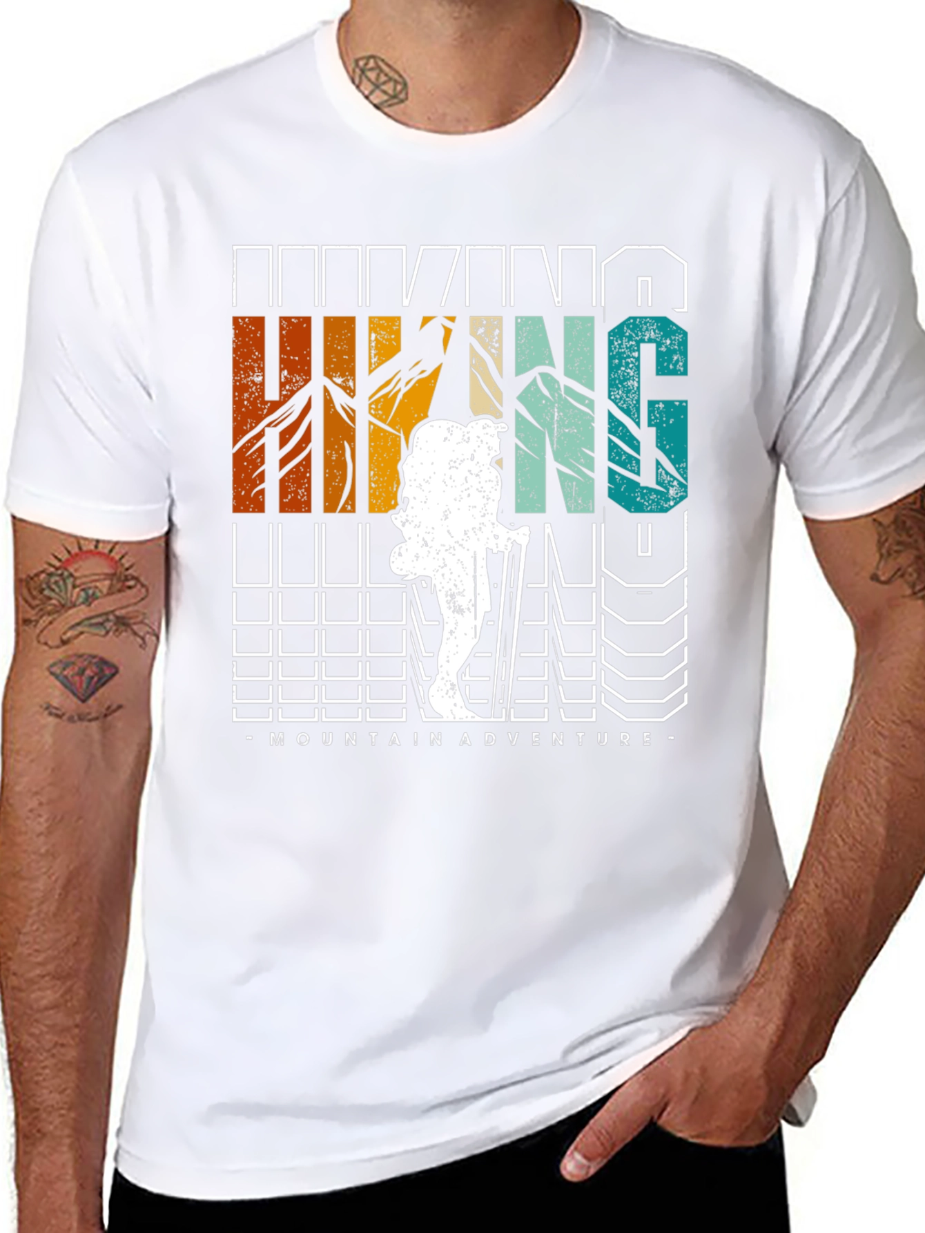 Hiking Mountain Adventure Graphic Tee