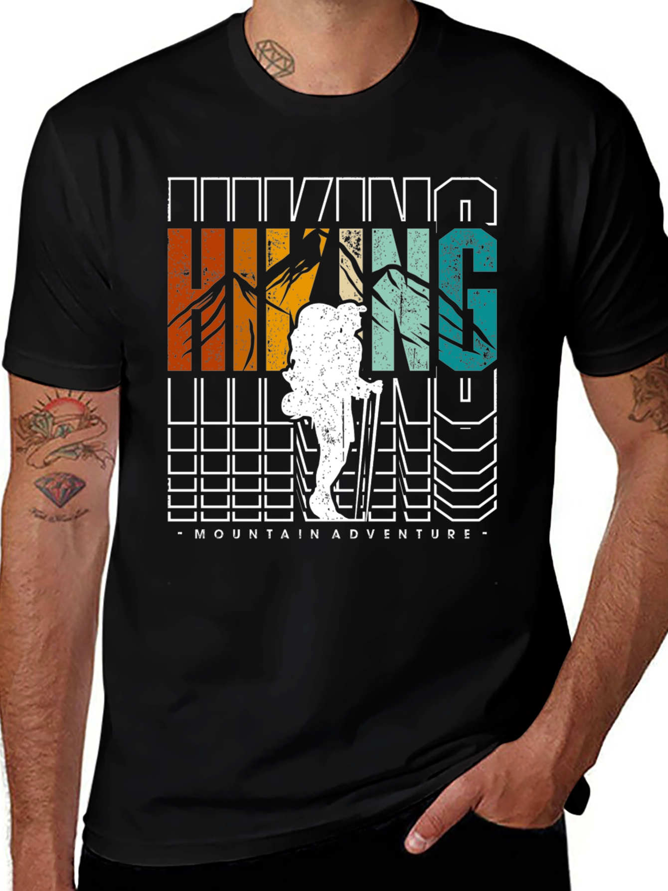 Hiking Mountain Adventure Graphic Tee