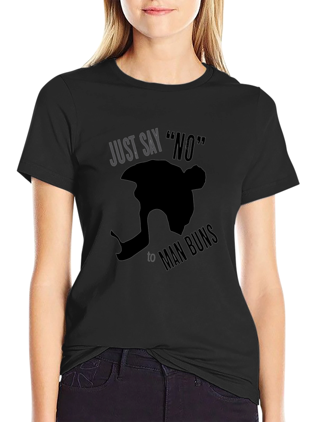 Just Say No to Man Buns Graphic Tee