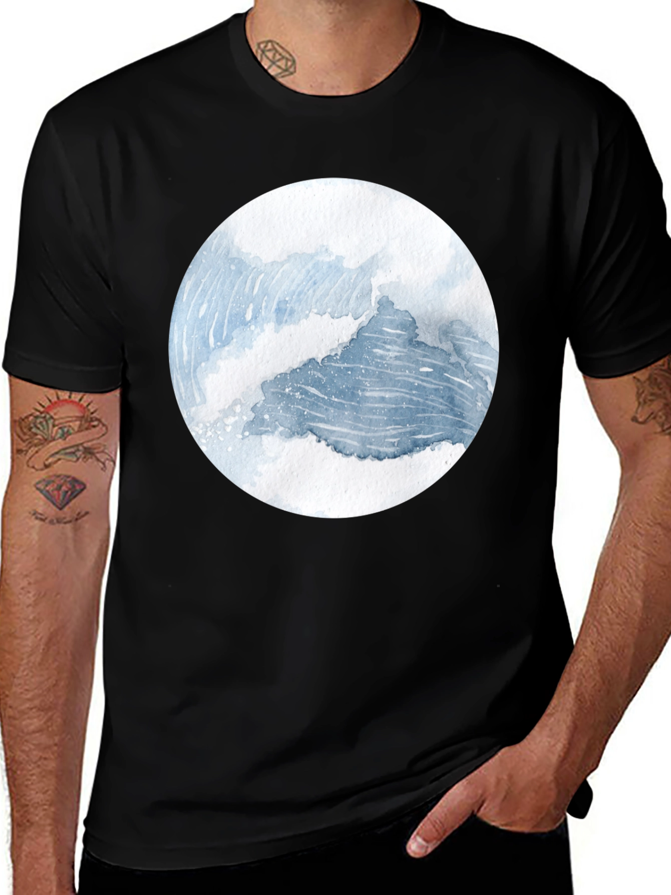 Watercolor Mountain Graphic Tee