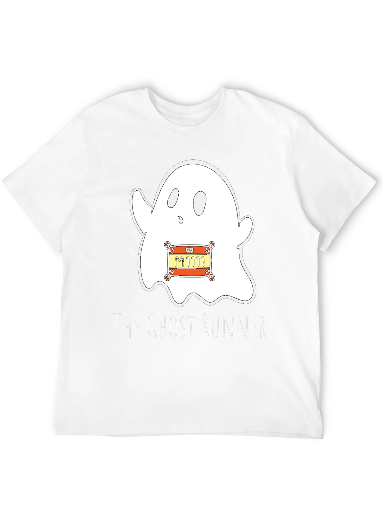 Ghost Runner Graphic T-Shirt - Spooky Fun Apparel