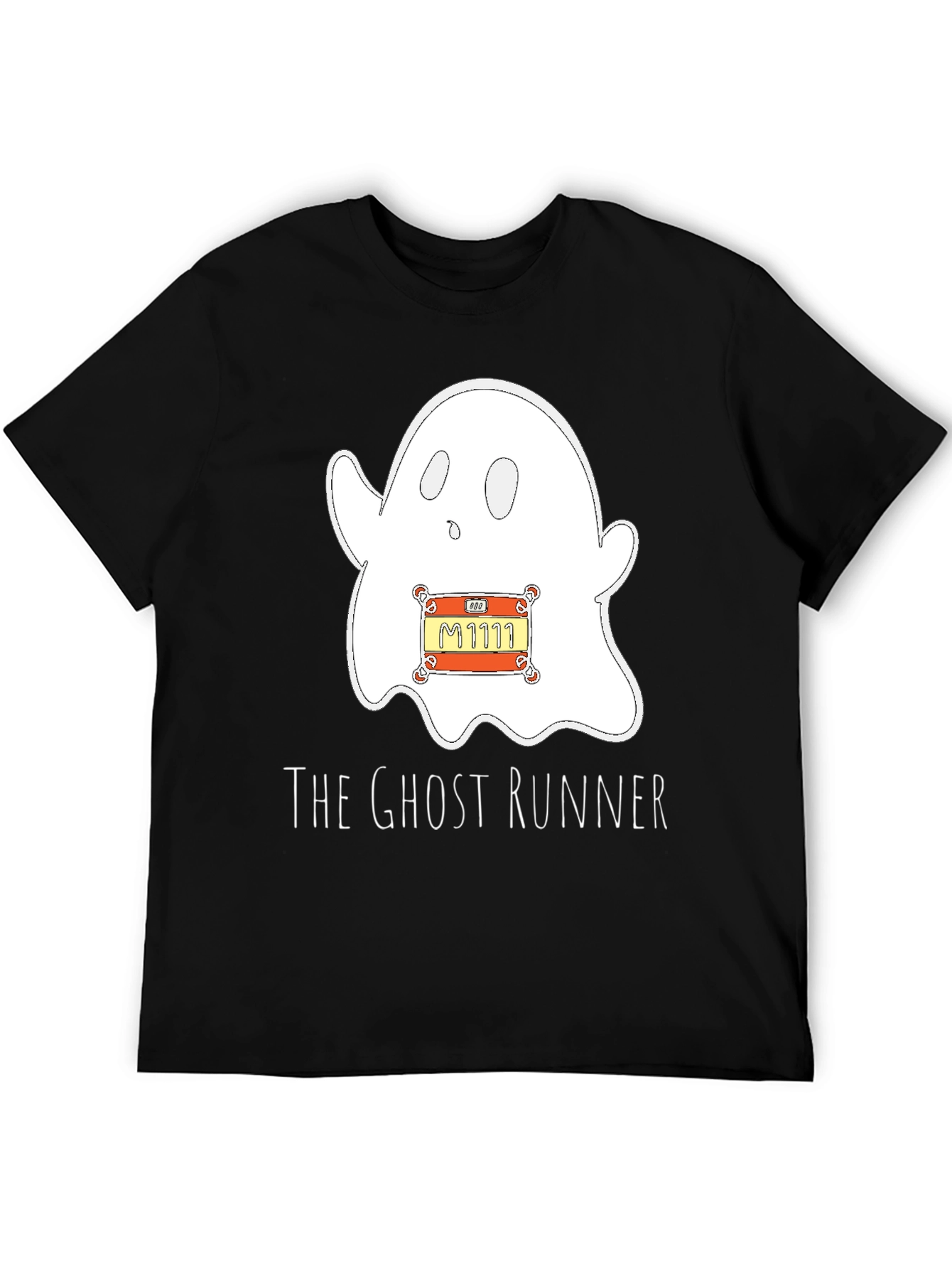 Ghost Runner Graphic T-Shirt - Spooky Fun Apparel