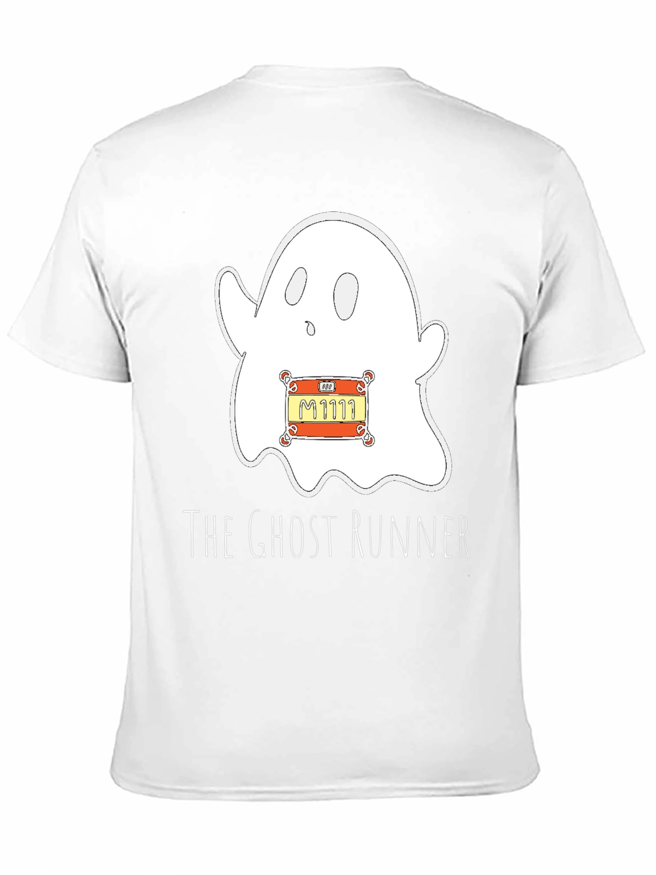 Ghost Runner Graphic T-Shirt - Spooky Fun Apparel