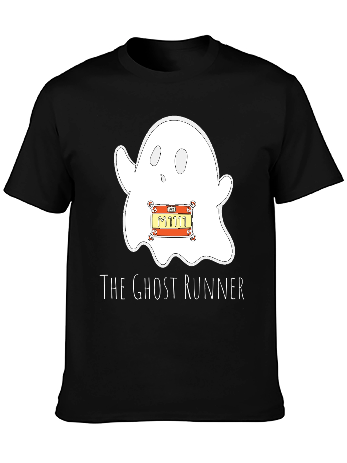 Ghost Runner Graphic T-Shirt - Spooky Fun Apparel