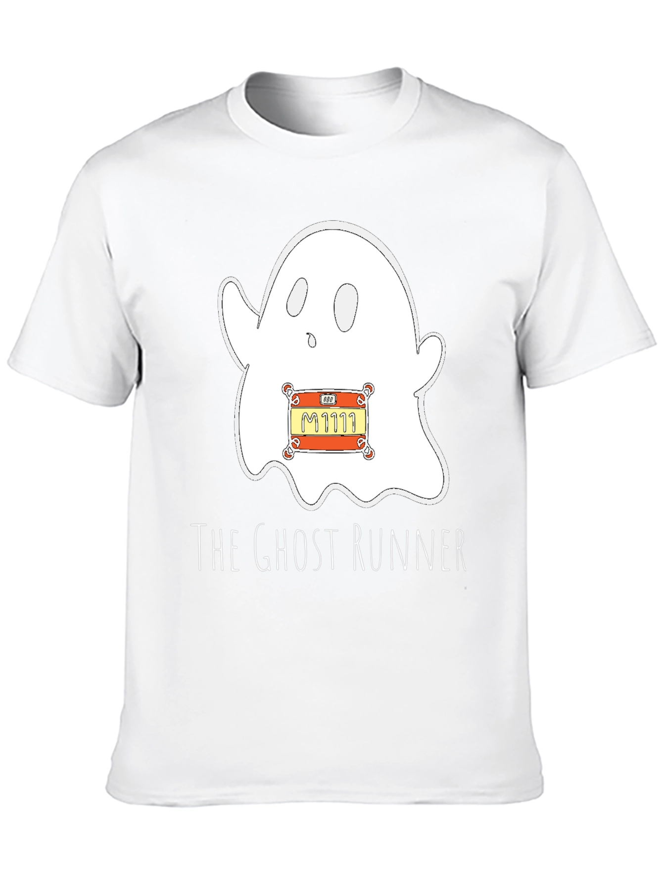 Ghost Runner Graphic T-Shirt - Spooky Fun Apparel