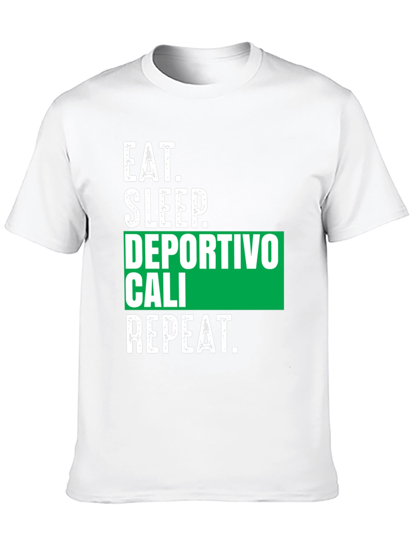 Eat Sleep Deportivo Cali Repeat Black Tee