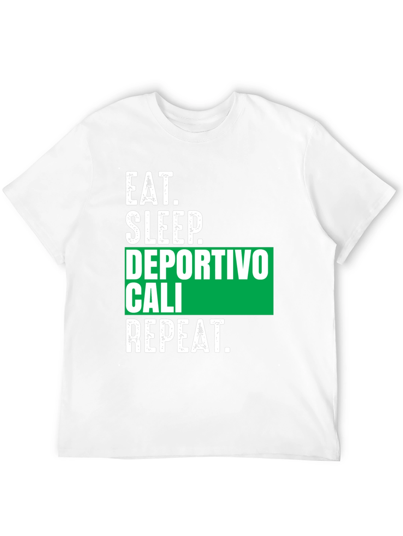 Eat Sleep Deportivo Cali Repeat Black Tee