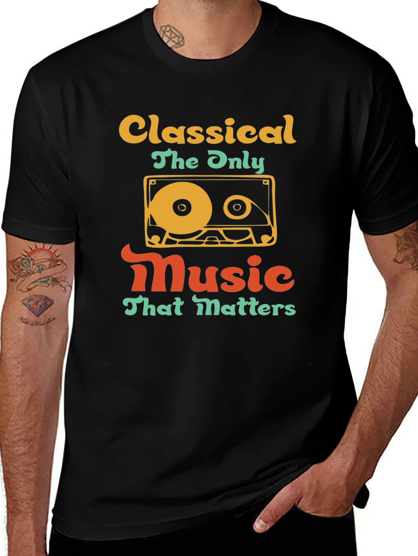 Classical Music T-Shirt - Retro Cassette Design