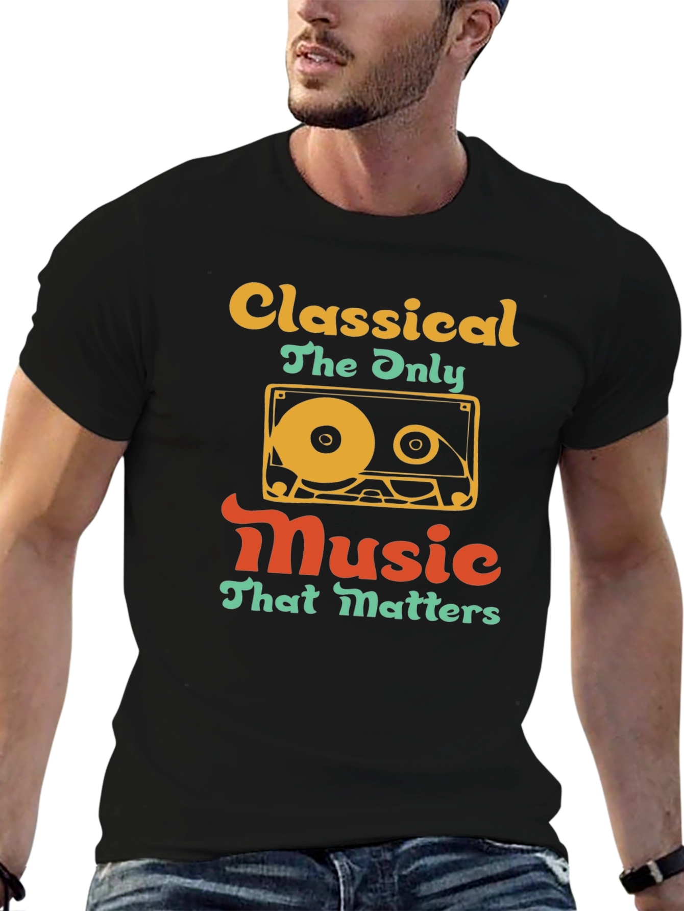Classical Music T-Shirt - Retro Cassette Design