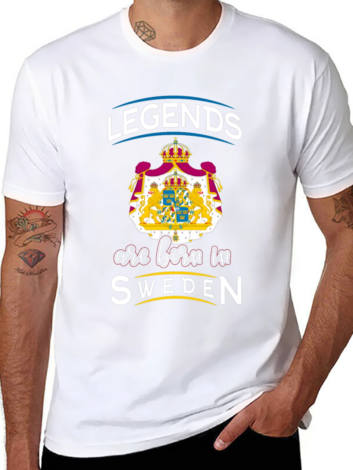 Legends Are Born In Sweden Graphic T-Shirt