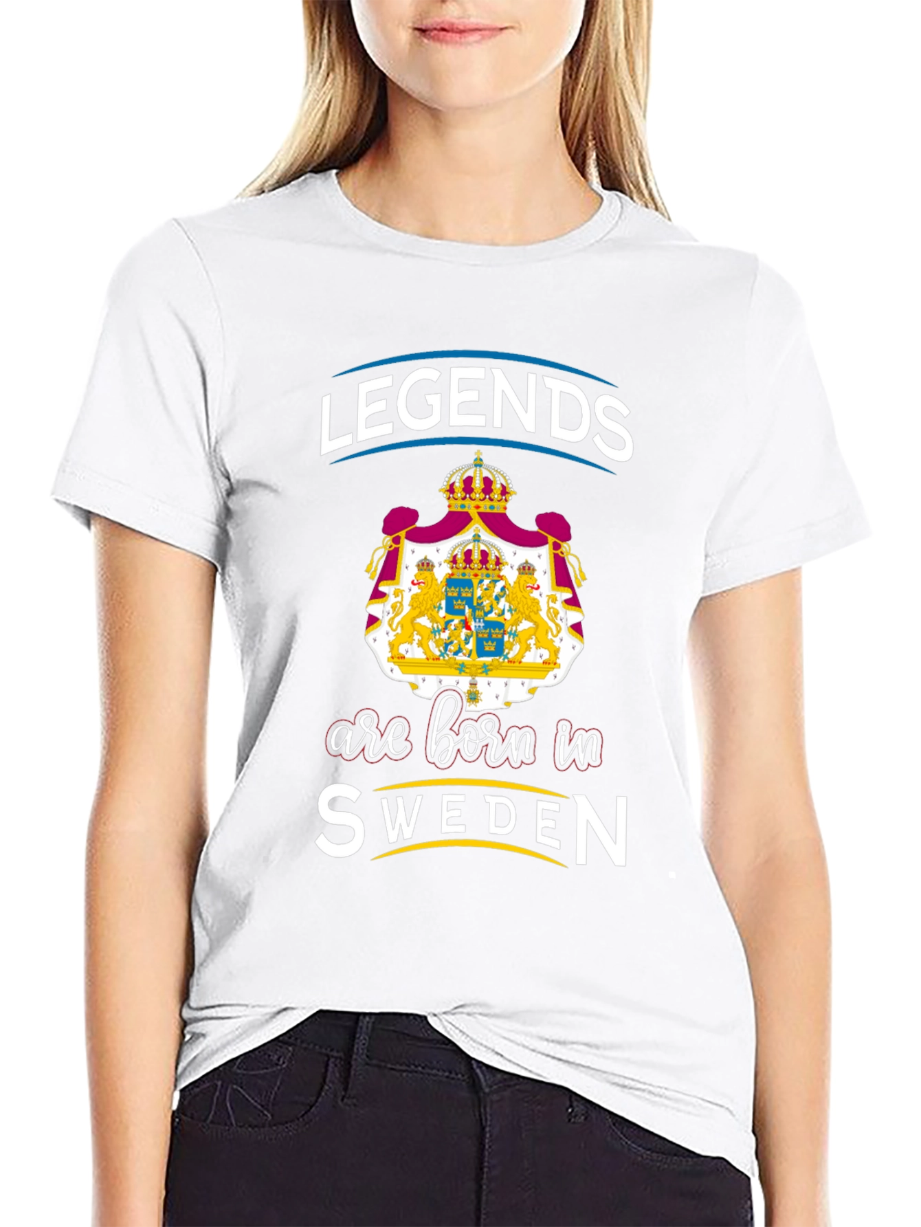 Legends Are Born In Sweden Graphic T-Shirt