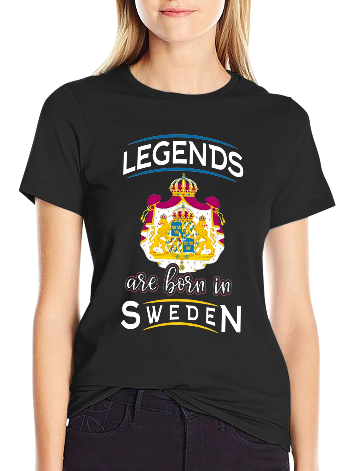 Legends Are Born In Sweden Graphic T-Shirt