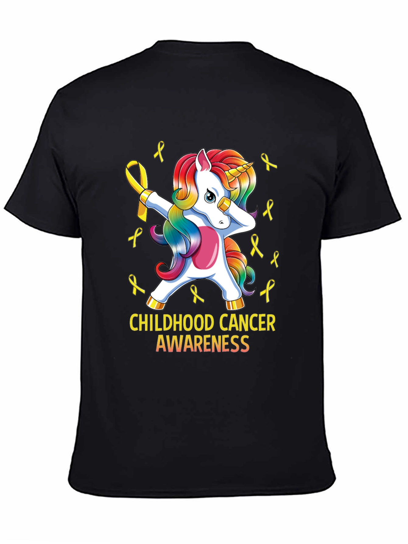Childhood Cancer Awareness Unicorn T-Shirt