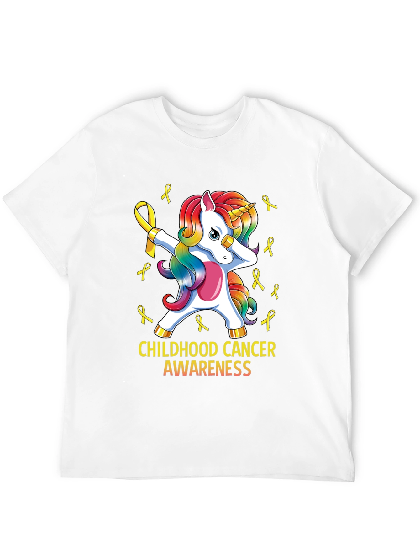Childhood Cancer Awareness Unicorn T-Shirt