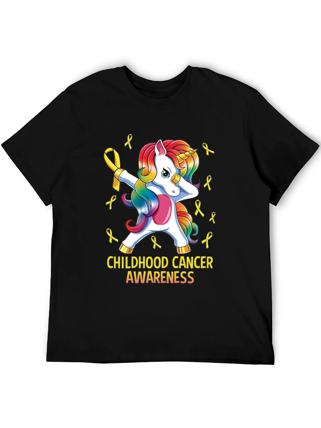 Childhood Cancer Awareness Unicorn T-Shirt