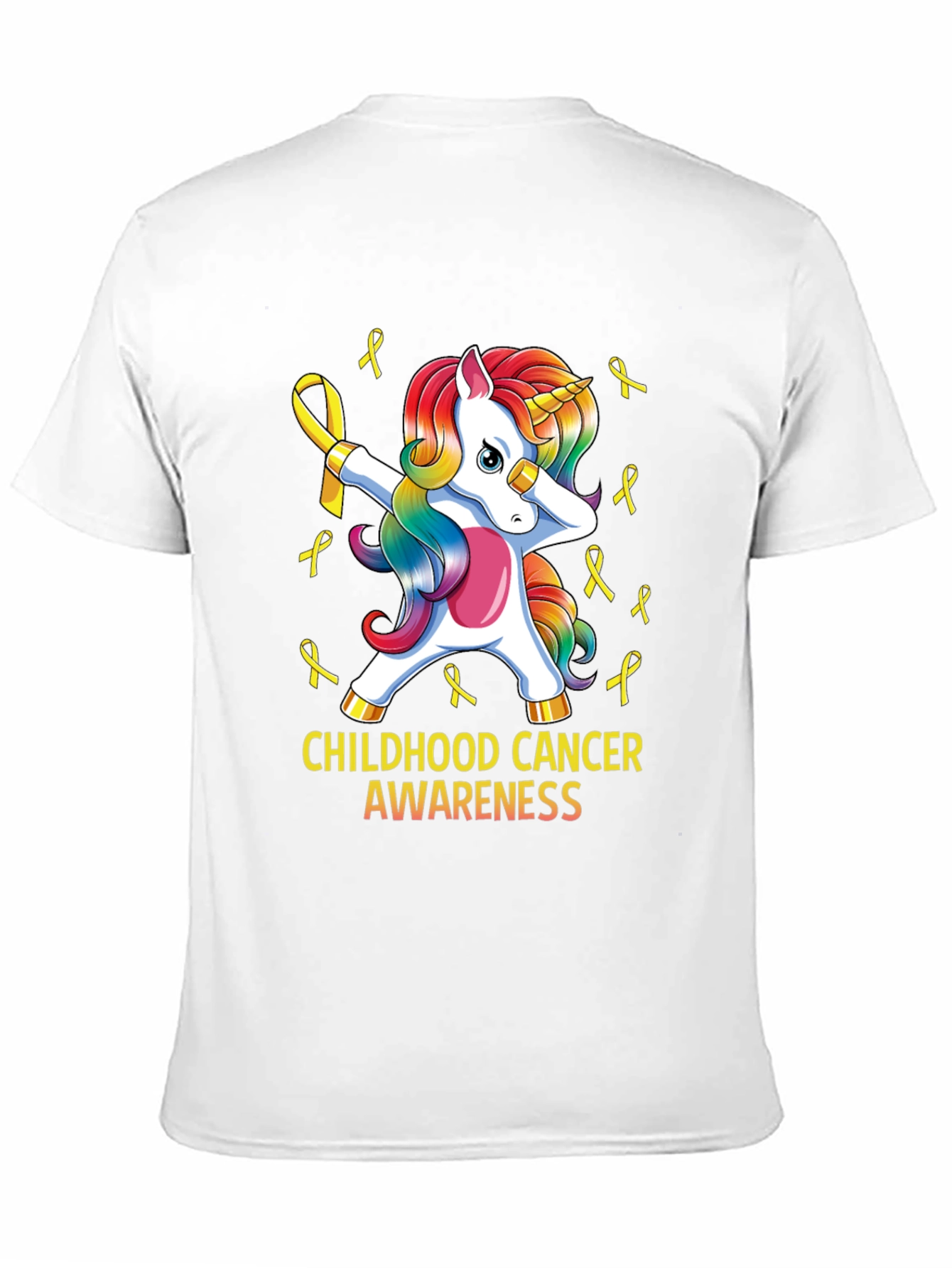 Childhood Cancer Awareness Unicorn T-Shirt