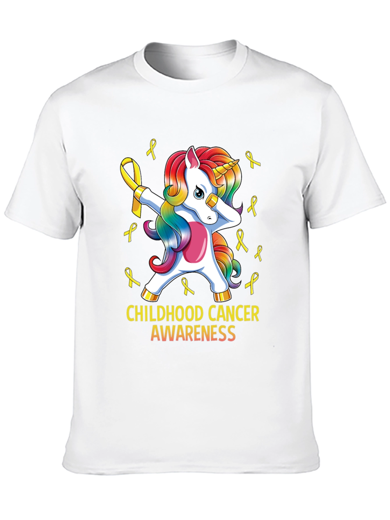 Childhood Cancer Awareness Unicorn T-Shirt