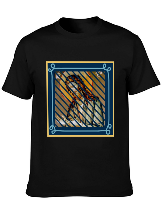 Icon Graphic Tee - Soft Black Cotton Blend